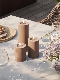 Vela LED artesanal Real Flame, 10 cm