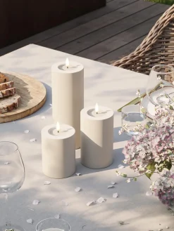 Vela LED artesanal Real Flame, 10 cm