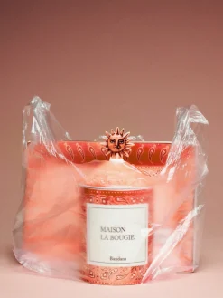 Vela perfumada artesanal Bandana (mandarina, sándalo y ámbar)