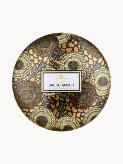 Vela perfumada artesanal de tres mechas Japonica Collection (resina de ámbar, sándalo, cedro y orquídea de vainilla)