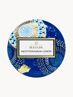 Vela perfumada artesanal Mediterranean Lemon (limón, bergamota, jazmín y ámbar solar)