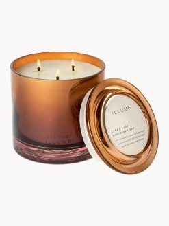 Vela perfumada de tres mechas Statement (almizcle de cachemira, hoja de tabaco y naranja)