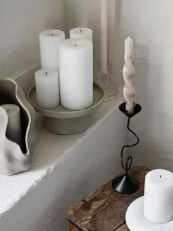 Velas cónicas artesanales Twist, 2 uds.