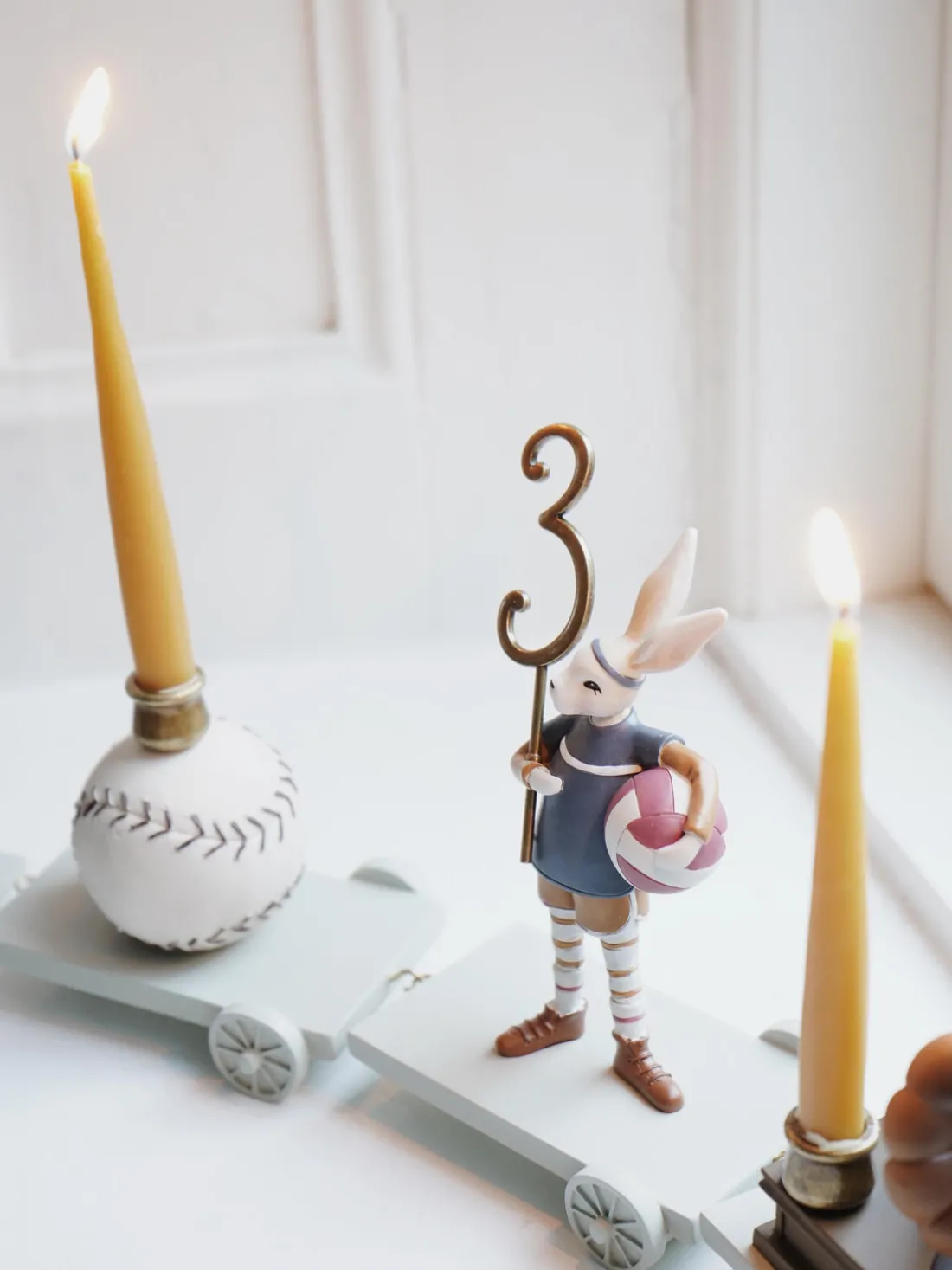 Velas cónicas Birthday, 20 uds.