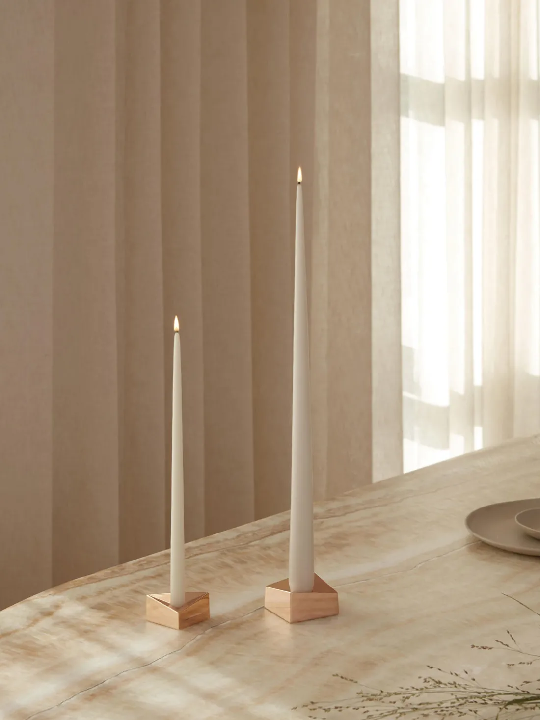 Velas cónicas Ester, 4 uds.