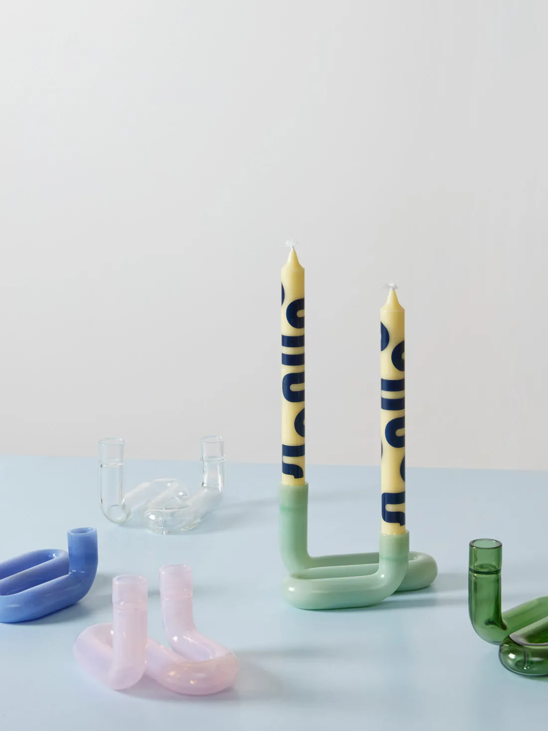 Velas cónicas Happy, 4 uds.