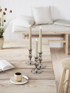 Velas cónicas LED artesanales Real Flame, 24 cm, 2 uds.