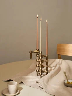 Velas cónicas Stoff Nagel, 6 uds.