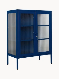 Vitrina de metal con cristal acanalado The Mixer