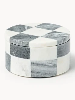 Westwing | Crosby Studios, joyero de mármol con tapadera Carreaux