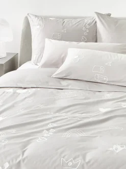 Westwing | Crosby Studios, funda nórdica de algodón con bordado Jouy