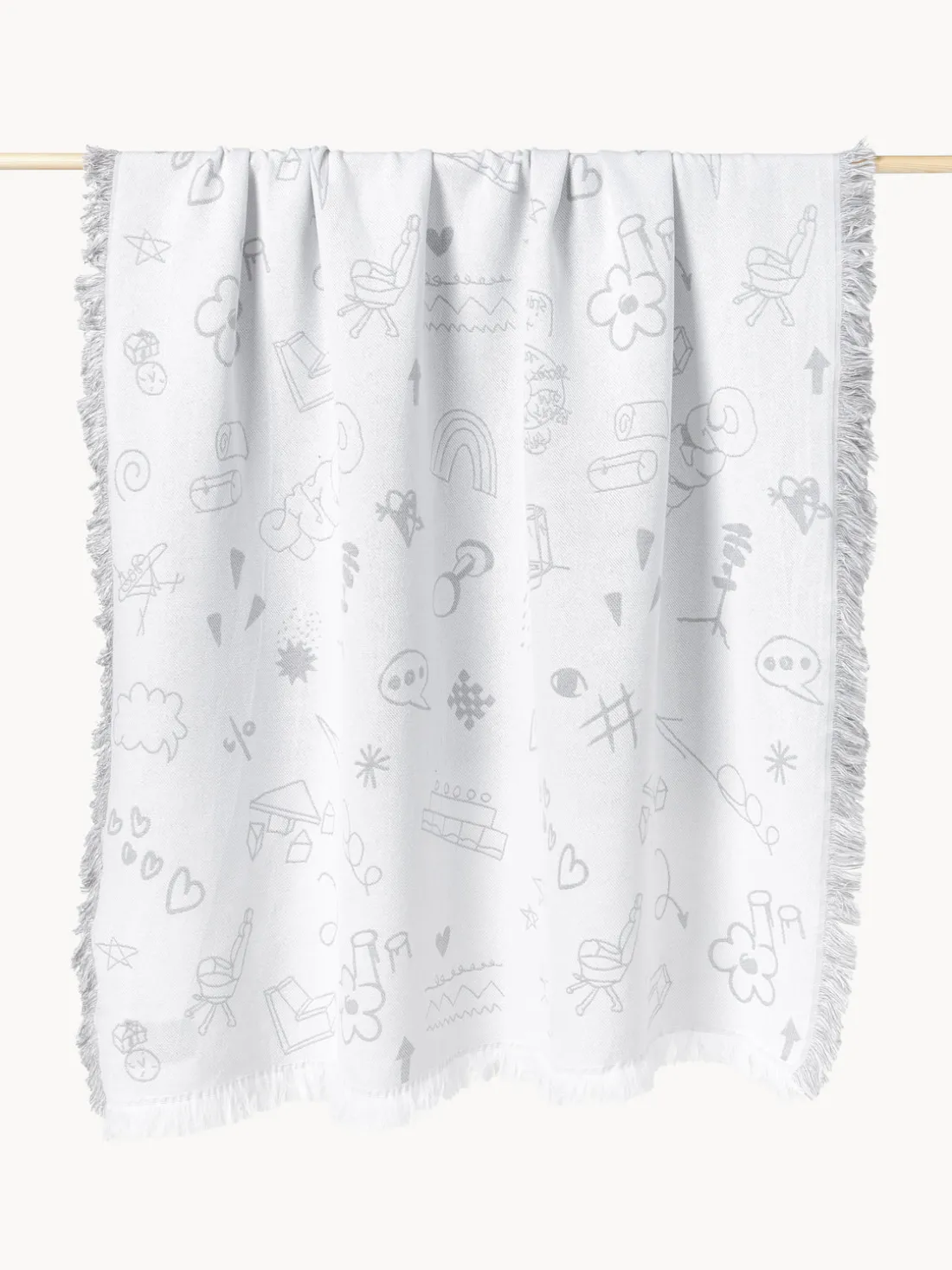 Westwing | Crosby Studios, manta reversible de algodón Jouy