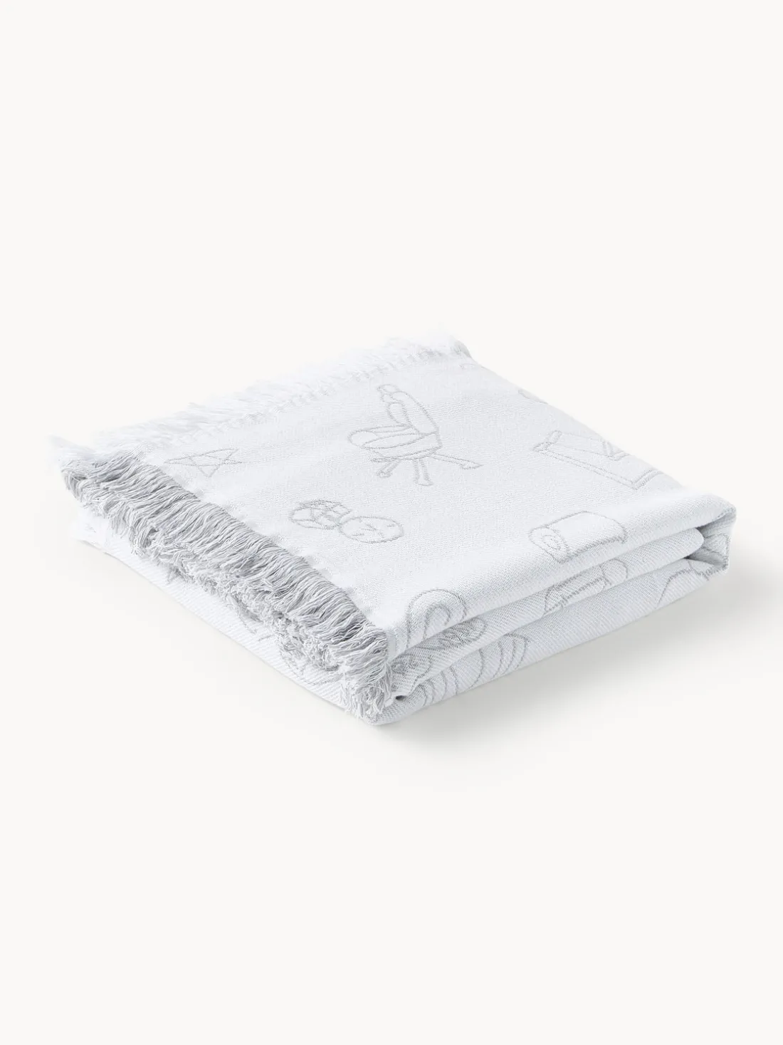 Westwing | Crosby Studios, manta reversible de algodón Jouy