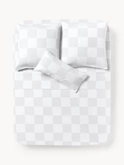 Westwing | Crosby Studios, sábana encimera de algodón a cuadros Damier