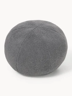 Westwing | Crosby Studios, cojín redondo en tejido bouclé Celeste, Ø 50 cm