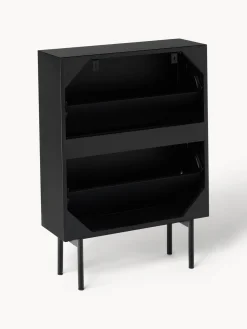 Zapatero de madera con compartimentos plegables Elona