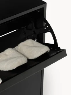 Zapatero de madera con compartimentos plegables Elona